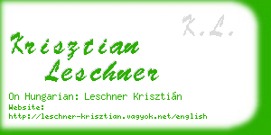 krisztian leschner business card